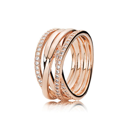 Floral Beaded Open Adjustable Rings