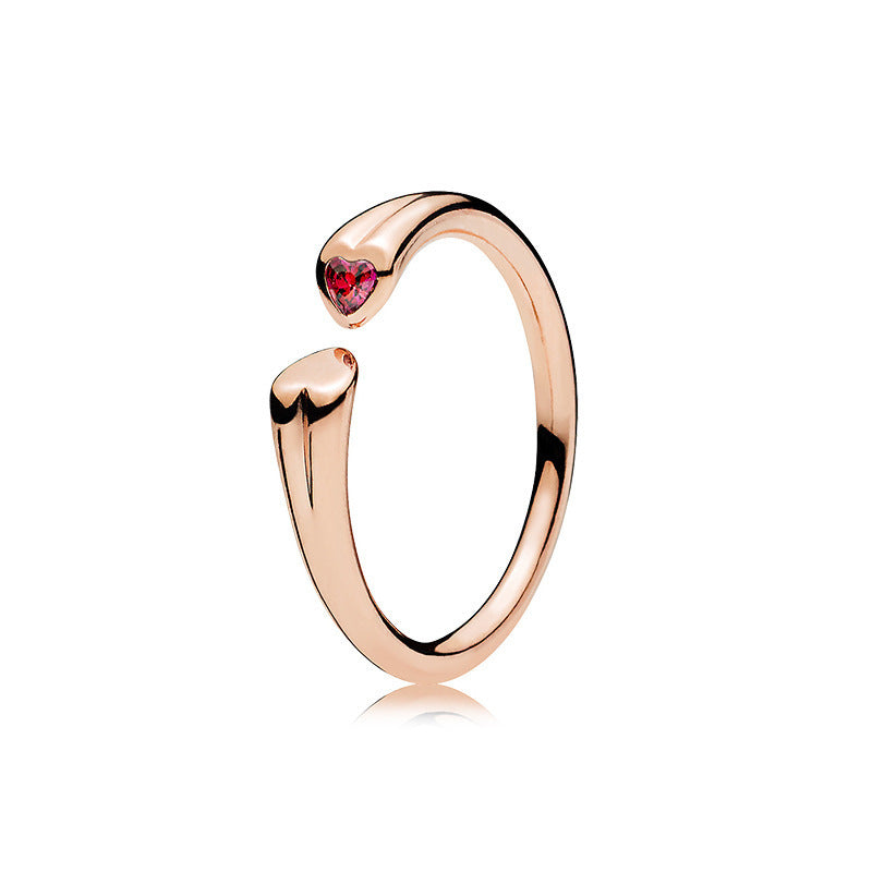 Floral Beaded Open Adjustable Rings