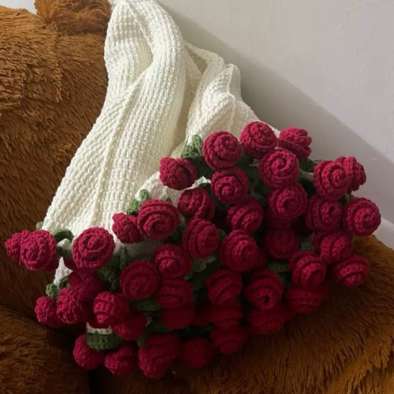 Floral Bouquet Crochet Blanket DIY Kit