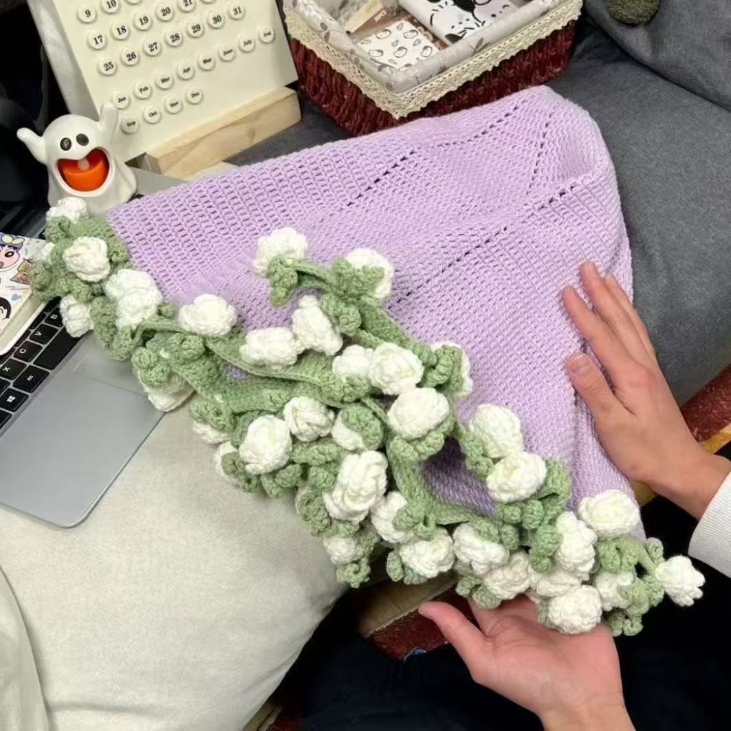 Floral Bouquet Crochet Blanket DIY Kit