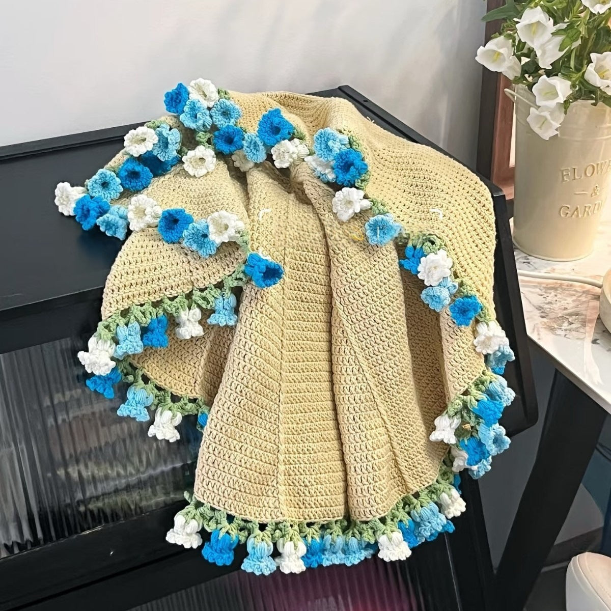 Floral Bouquet Crochet Blanket DIY Kit
