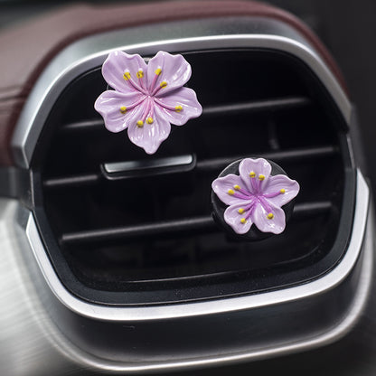 Floral Car Air Freshener Clip with Multiple Scents