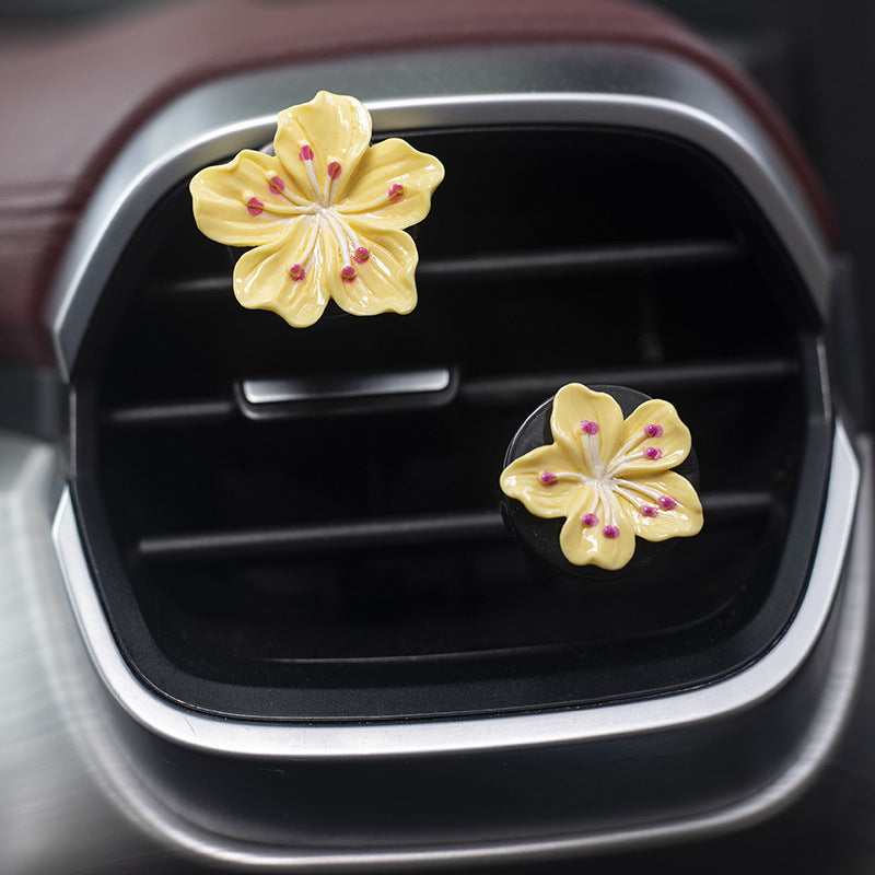 Floral Car Air Freshener Clip with Multiple Scents