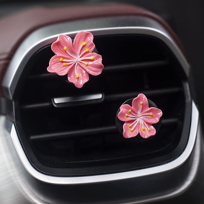 Floral Car Air Freshener Clip with Multiple Scents