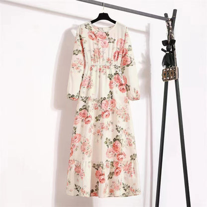 Floral Chiffon Maxi Dress
