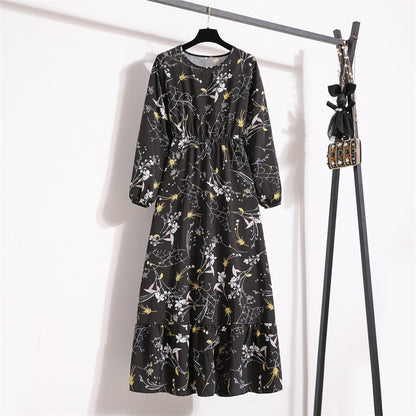 Floral Chiffon Maxi Dress
