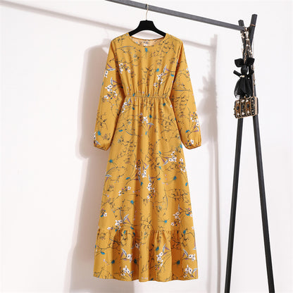 Floral Chiffon Maxi Dress