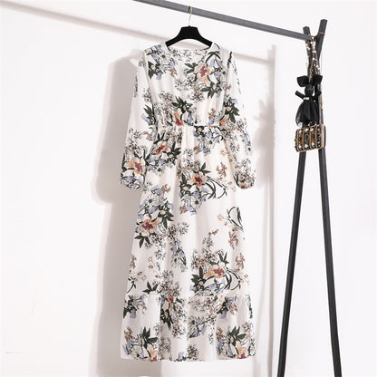 Floral Chiffon Maxi Dress