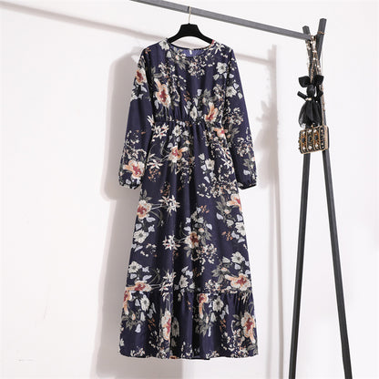 Floral Chiffon Maxi Dress