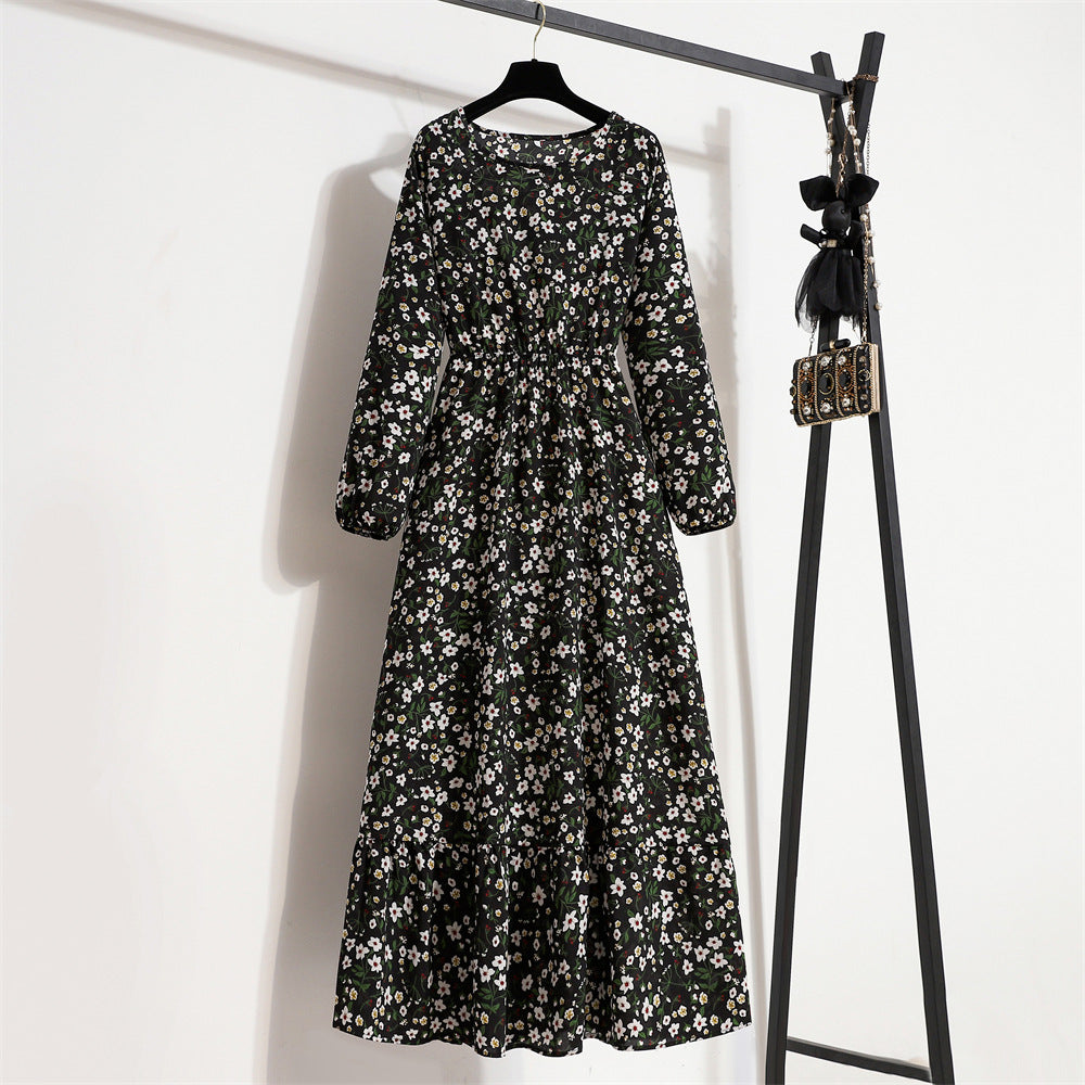 Floral Chiffon Maxi Dress