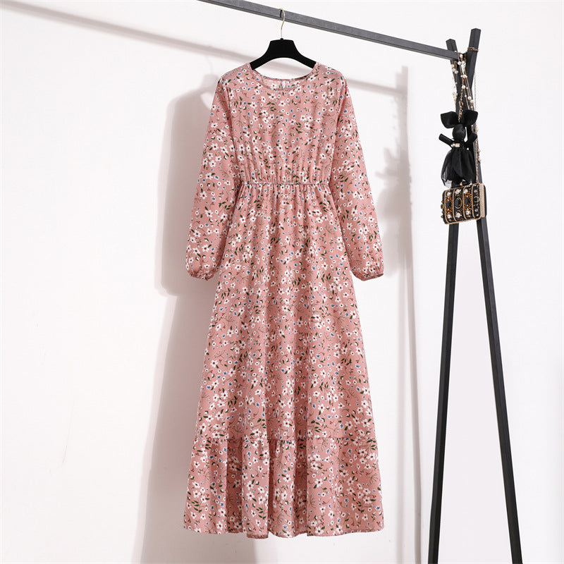 Floral Chiffon Maxi Dress