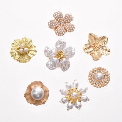 Floral Collar Buttons