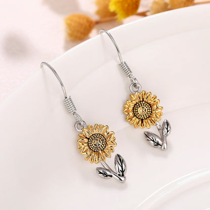 Floral Copper Earrings for Women
