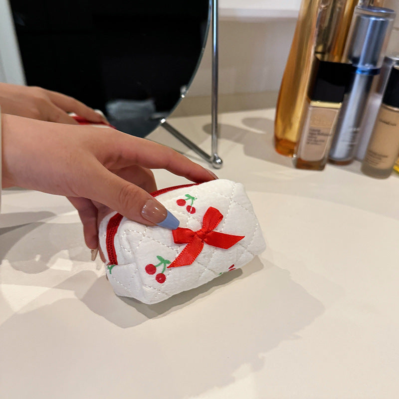 Floral Cotton Cosmetic Storage Bag