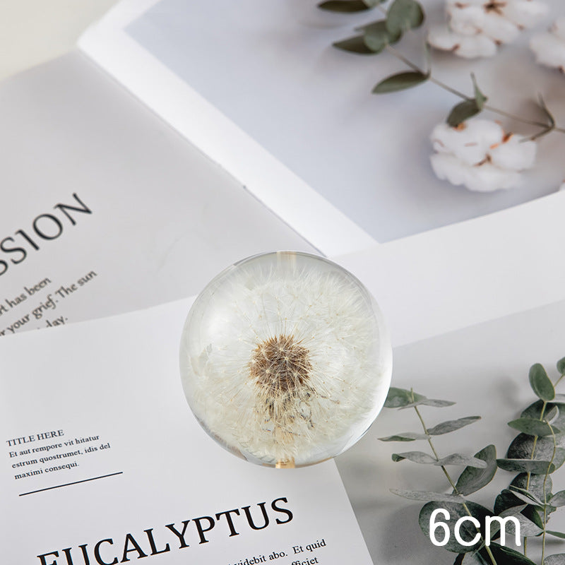 Floral Crystal Ball Ornament Gift