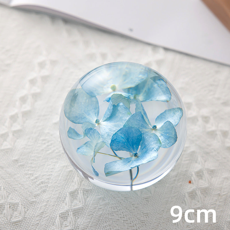 Floral Crystal Ball Ornament Gift