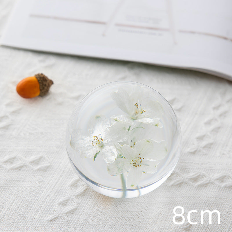 Floral Crystal Ball Ornament Gift