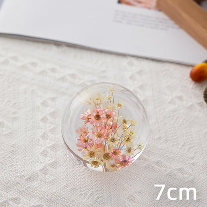Floral Crystal Ball Ornament Gift