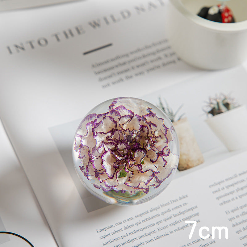 Floral Crystal Ball Ornament Gift