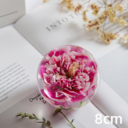 Floral Crystal Ball Ornament Gift