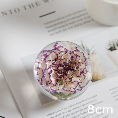 Floral Crystal Ball Ornament Gift
