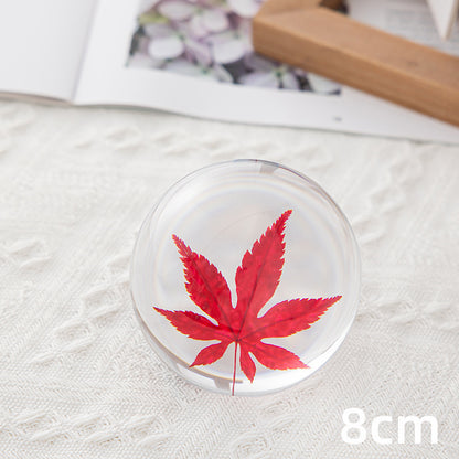 Floral Crystal Ball Ornament Gift