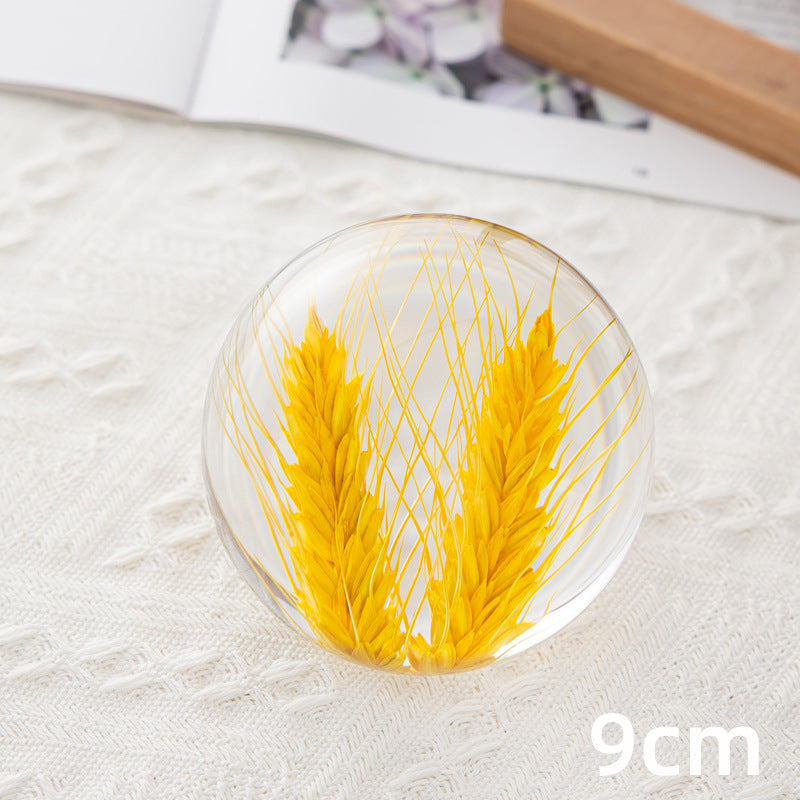 Floral Crystal Ball Ornament Gift