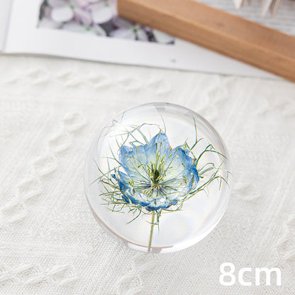 Floral Crystal Ball Ornament Gift