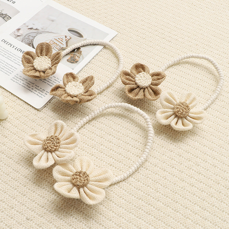 Floral curtain tieback strap bendable punch-free design
