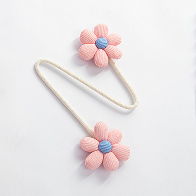 Floral curtain tiebacks