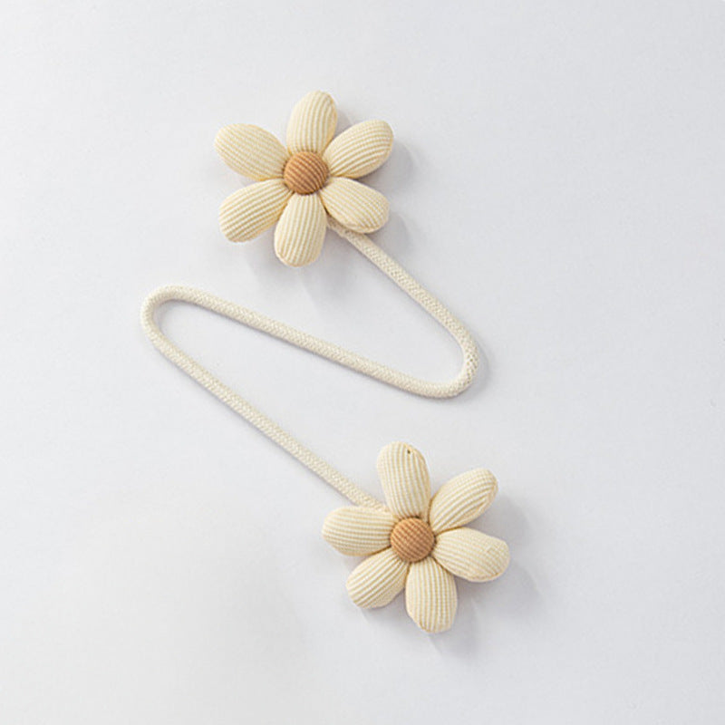 Floral curtain tiebacks