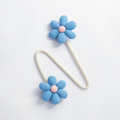 Floral curtain tiebacks