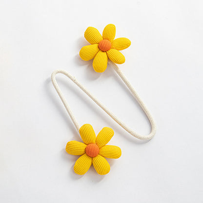 Floral curtain tiebacks