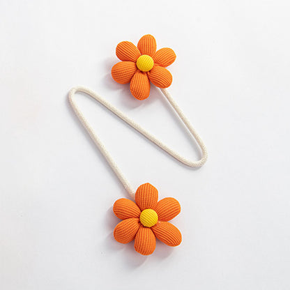 Floral curtain tiebacks