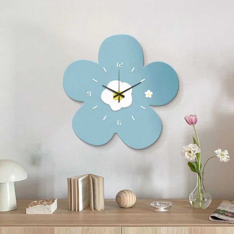 Floral Design Silent Wall Clock
