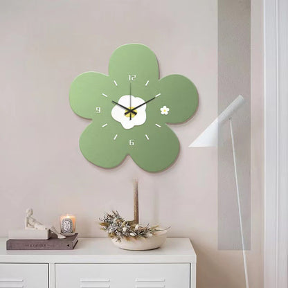 Floral Design Silent Wall Clock