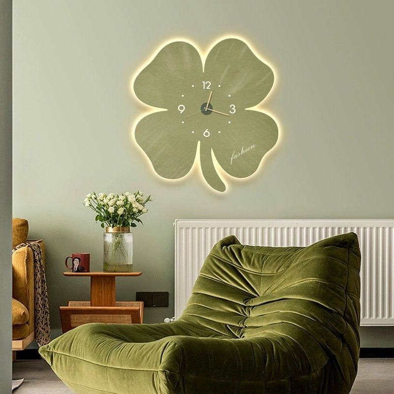 Floral Design Silent Wall Clock