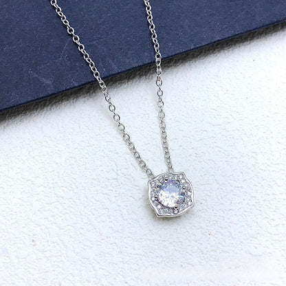 Floral gemstone necklace