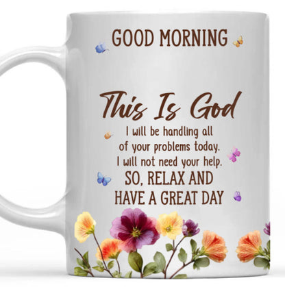 Floral Good Morning Ceramic Mug