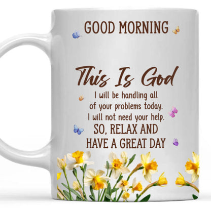 Floral Good Morning Ceramic Mug