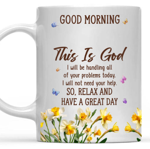 Floral Good Morning Ceramic Mug