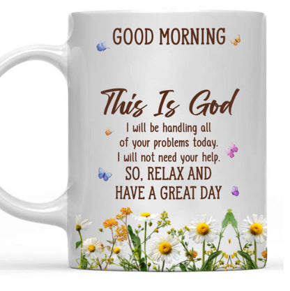Floral Good Morning Ceramic Mug