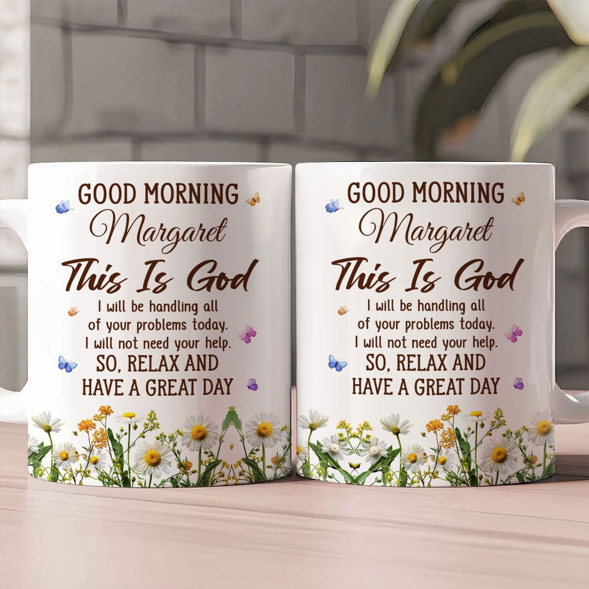 Floral Good Morning Ceramic Mug