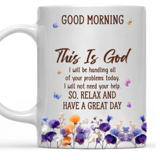 Floral Good Morning Ceramic Mug