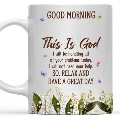 Floral Good Morning Ceramic Mug