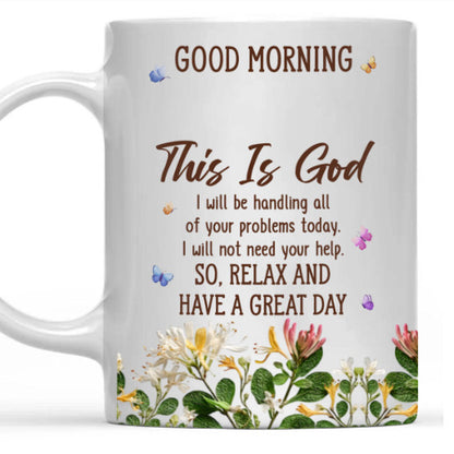 Floral Good Morning Ceramic Mug