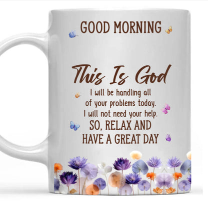 Floral Good Morning Ceramic Mug