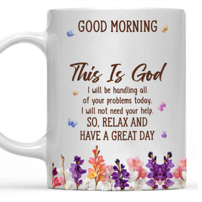 Floral Good Morning Ceramic Mug