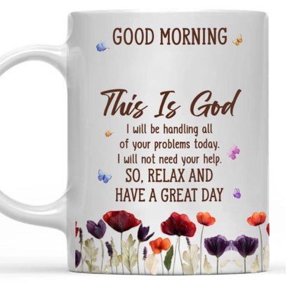 Floral Good Morning Ceramic Mug