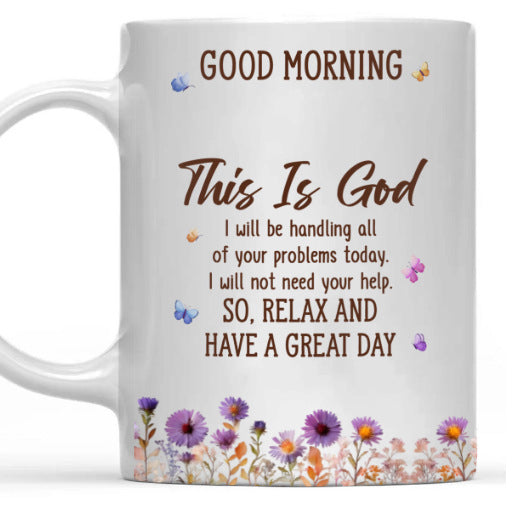 Floral Good Morning Ceramic Mug